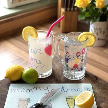 Personalised Glasses With Childs Drawing, 4 of 9