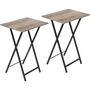 Set Of Two Side Table Folding Coffee Tables End Desk, thumbnail 9 of 9