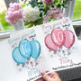 Personalised Balloons Age Hand Finished Birthday Card, thumbnail 2 of 10