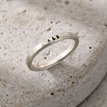 Personalised Men's Stacker Ring, 3 of 10