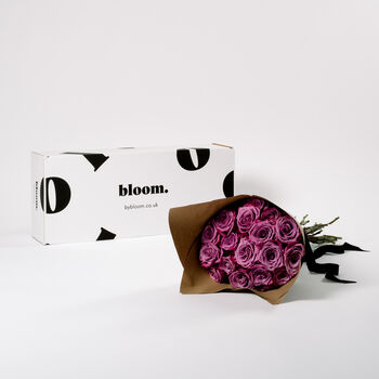 Muddled Grape Purple Rose Bouquet, 4 of 4