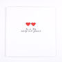 Lgbt Handmade You And Me Always And Forever Card Red, thumbnail 3 of 5