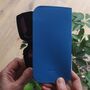 Blue And Orange Print Leather Glasses Case, thumbnail 6 of 10