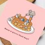 Cute Pancake Cats Greetings Card, thumbnail 7 of 9