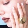 Gold Sphere Statement Ring, thumbnail 2 of 7