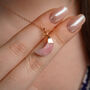 Pink Opal October Birthstone Necklace, thumbnail 4 of 11