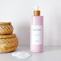 Refillable Pink Plastic Bottle With Minimalist Label, thumbnail 4 of 9