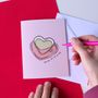 Cup Of Tea Valentine's Card, thumbnail 1 of 4
