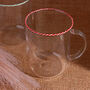 G Decor The Twist Rim Handcrafted Glassware Collection Tea Cups And Coffee Mugs In Red, Blue And Green, thumbnail 3 of 5