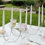 White Christmas Candle Holder Centrepiece, thumbnail 1 of 6