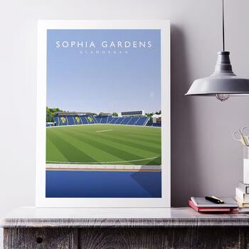 Sophia Gardens Glamorgan Cricket Poster, 3 of 7