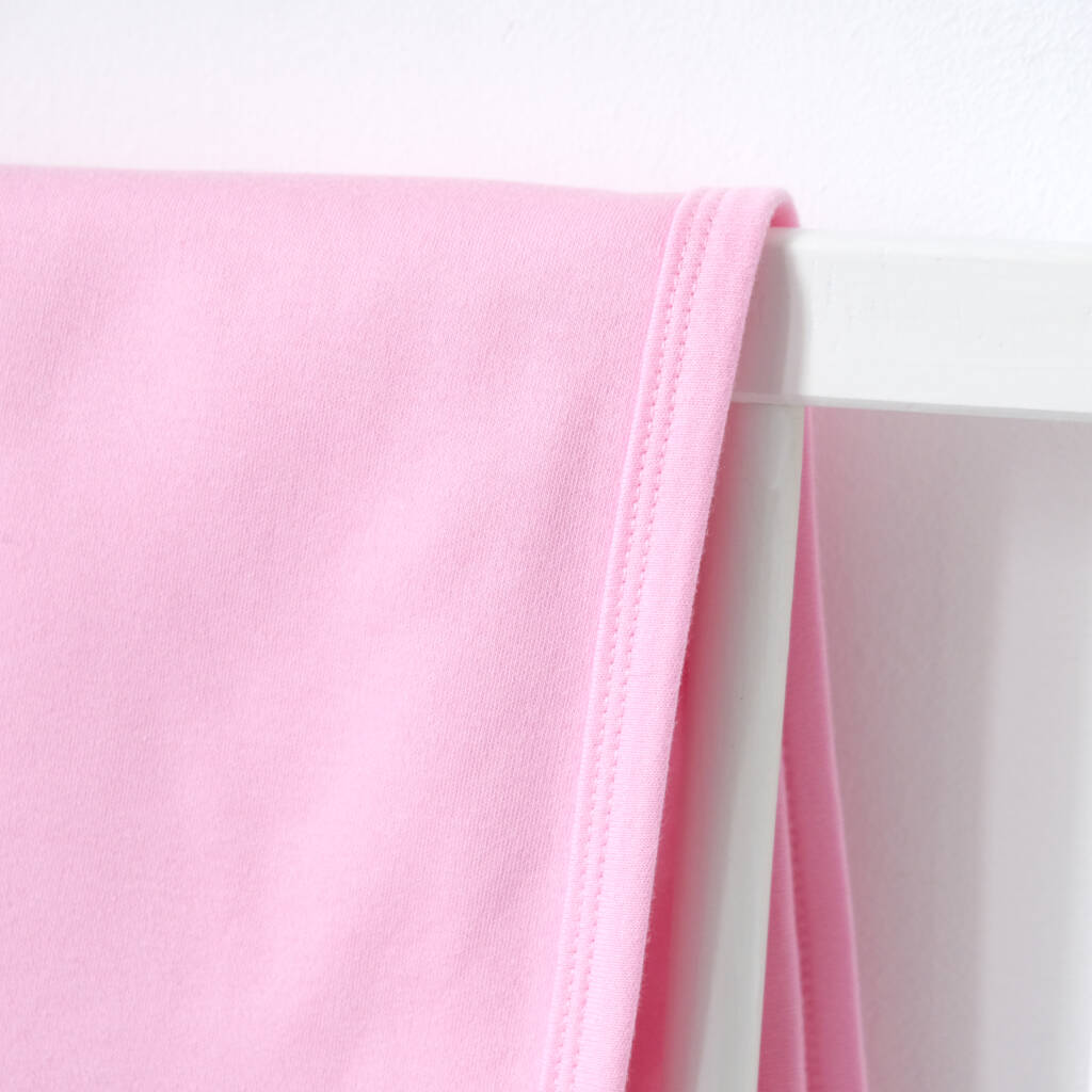Personalised Pink Cotton Baby Blanket By 1st Birthday Gifts