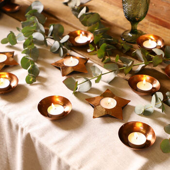 Copper Candle Holder Decorations, 2 of 8