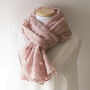 Rose Gold Metallic Printed Star Summer Scarves, thumbnail 4 of 12