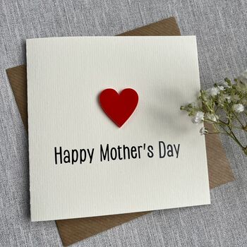 Acrylic Heart Happy Mother's Day Card, 4 of 4