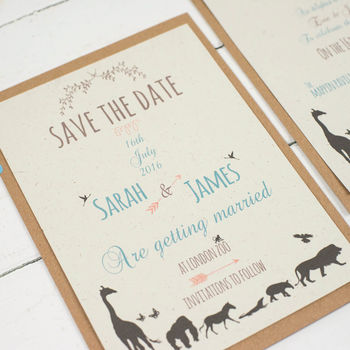 Animal Wedding Invitation Set, 4 of 7