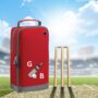 Personalised Embroidered White Ball Cricket Shoe Bag, thumbnail 2 of 8