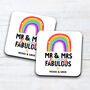 Personalised Set Of Two Mugs 'Mr And Mrs Fabulous', thumbnail 2 of 2