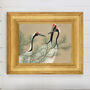 Vintage Japanese Cranes Japandi Print, thumbnail 9 of 12