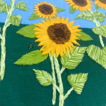 Sunflower Embroidery Kit, 7 of 9