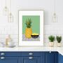 Pineapple With Bowl Print, thumbnail 4 of 7
