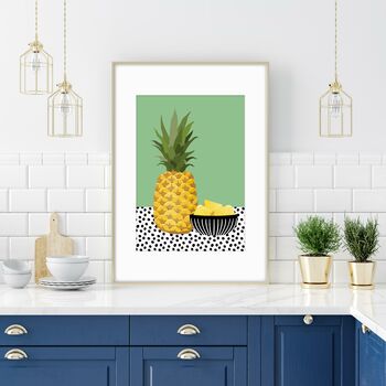 Pineapple With Bowl Print, 4 of 7