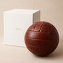 Personalised Vintage Tan Leather Football, thumbnail 8 of 11
