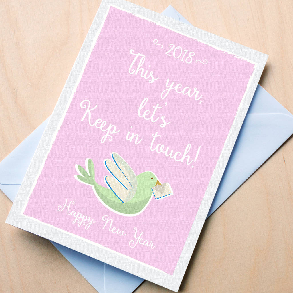 New Year Card Keep In Touch