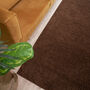 The Rugs Plain Brown Shaggy Rug, thumbnail 3 of 12