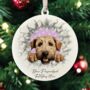 Personalised Christmas Soft Coated Wheaten Terrier Break Through, thumbnail 3 of 10