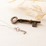Key Necklace Sterling Silver, thumbnail 4 of 9