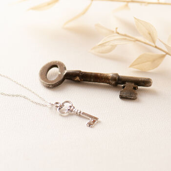 Key Necklace Sterling Silver, 4 of 9