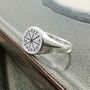 Family Initials Silver Signet Ring, thumbnail 6 of 9