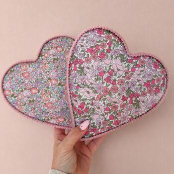 Liberty London Personalised Fabric Hearts, 3 of 10
