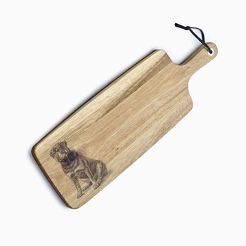 Personalised Rottweiler Engraved Acacia Serving Board, 6 of 8