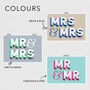 Married Couple Mr And Mrs 3D Signwriting Style Print, thumbnail 4 of 4