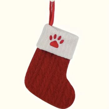 Mini Knitted Letter Christmas Stockings, 5 of 7