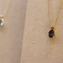 'Powerful' Montana Sapphire And Gold Pendant, thumbnail 4 of 5