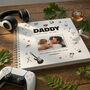 Personalised 'Any Message Doodle Sketch Design For Him' Memory Book For Dad, Grandad, Or A Loved One, thumbnail 2 of 8