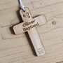 Personalised Baptism Cross Hanging Decoration Card, thumbnail 4 of 4