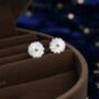 Mother Of Pearl Daisy Flower Stud Earrings, thumbnail 1 of 9