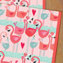 Flamingos Gift Wrap Two Sheets, thumbnail 1 of 5