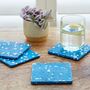 Set Of Four Recycled Plastic Square Coasters, thumbnail 3 of 8