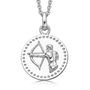 Sterling Silver Zodiac Star Sign Necklace, thumbnail 10 of 12
