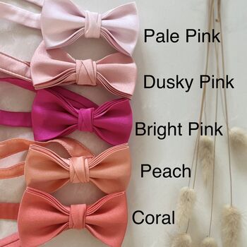 30 Colours Personalised Child Bow Tie Wedding Page Boy, 8 of 11