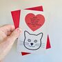 Personalised Cat Father's Day Card, thumbnail 2 of 2