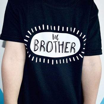 Monochrome Brother/Sister Sibling Slogan T Shirt, 2 of 5