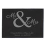 Personalised Mr And Mrs Slate Placemat, thumbnail 3 of 3