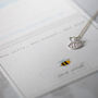 Bee Silly, Bee Honest, Bee Kind Silver Bee Necklace, thumbnail 5 of 11