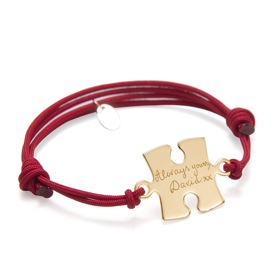 Personalised Puzzle Bracelet By Merci Maman